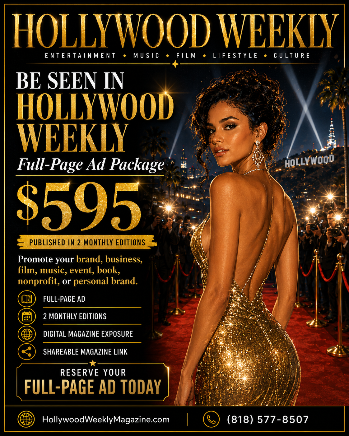 Why Buy the 2-Month Hollywood Weekly Full-Page Ad Package?